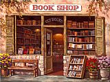 Sung Kim Book Shop painting